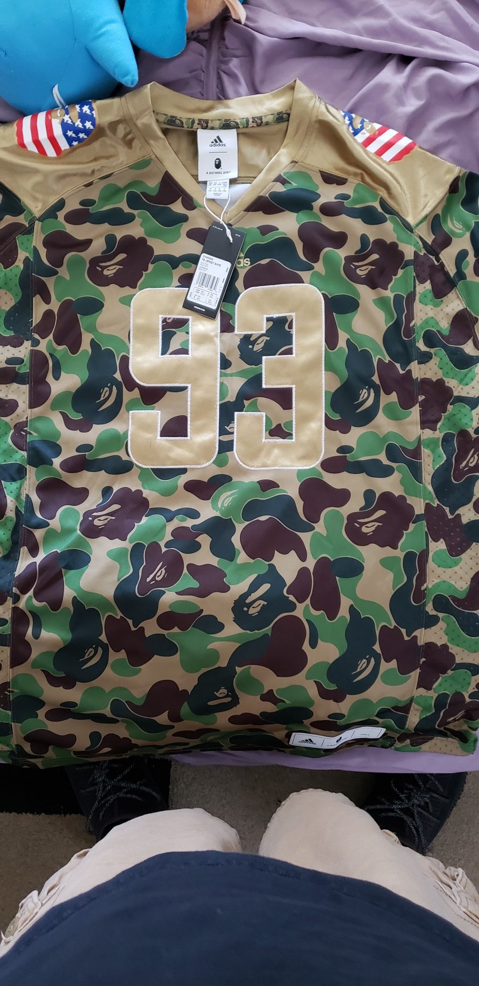 Bape X Adidas Consortium Jersy Sizes Left L,XL,XXL