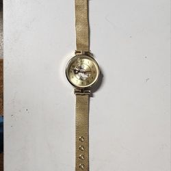Womens Disney Gold Mickey Mouse Watch