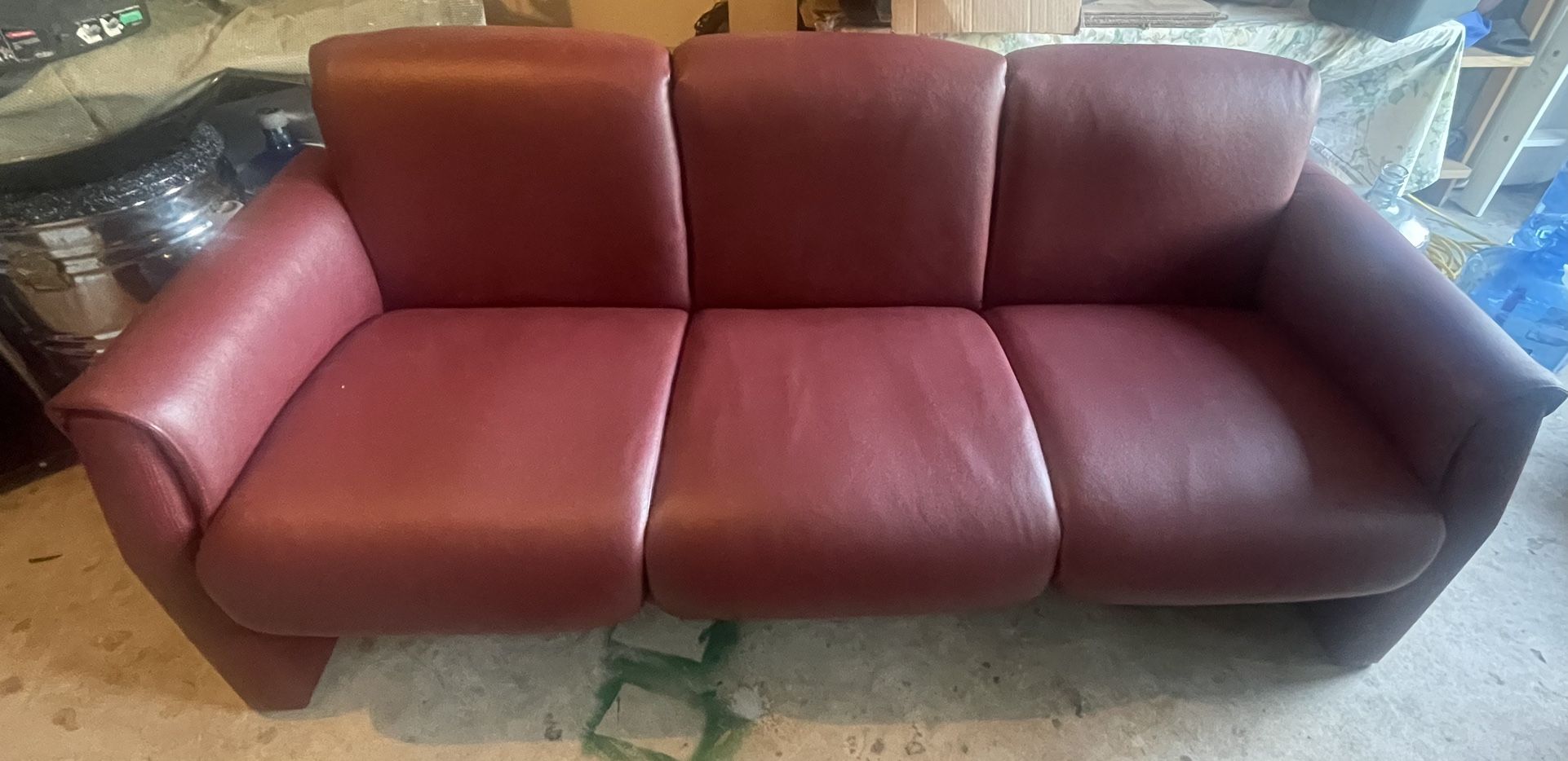 Comfy Red Couch Like New!!