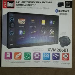 Dual 6.2 touchscreen receiver with Bluetooth