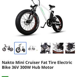Nakto Fat Tire Electric Bike
