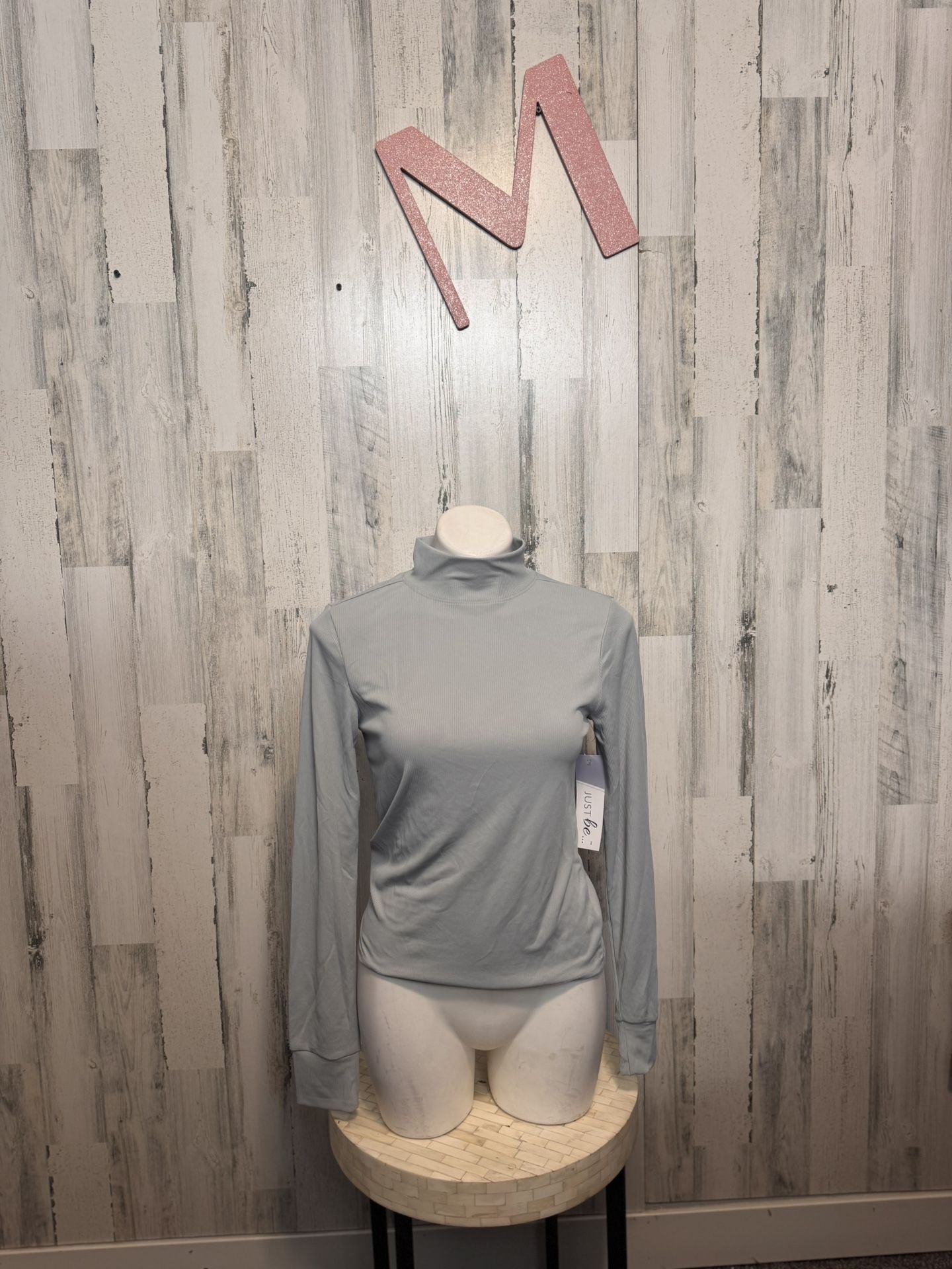 Just be gray long sleeve top size medium