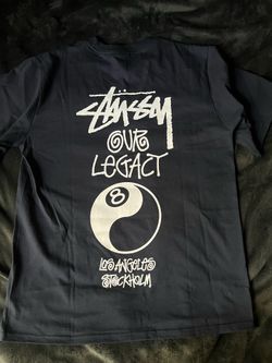 Stussy x Our Legacy 8 Ball Navy Blue Tee size Medium