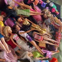 35 Barbies And Miscellaneous 