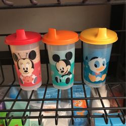 Set of 3 Disney Tupperware Cups 310mL