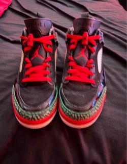 Air Jordan Spizike Black Red Sneakers