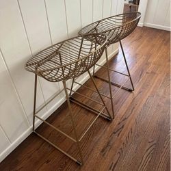 Mid Century Counter Height stools 