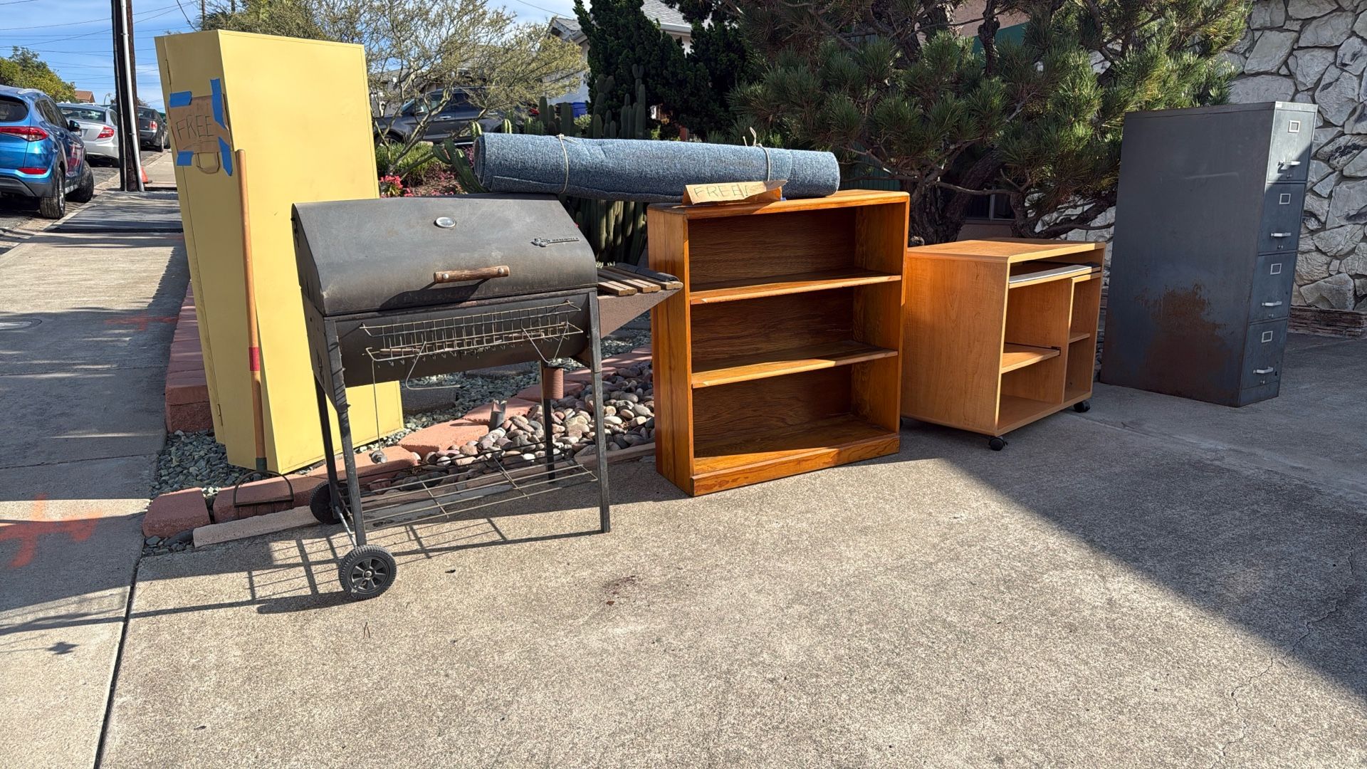 Free Stuff- Grill, Shelving, Computer Desk, Etc-Estate