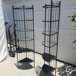 Ikea Corner Wall Shelf Stands  - $30 Each Or $55 For Both 