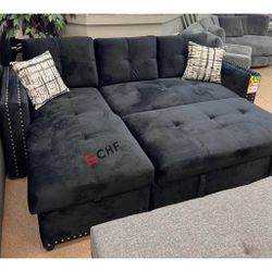 living room sleeper sectional sofa with storage chaise and pull out bed