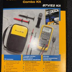 Fluke 87V/E2 Kit - Industrial Electrician Combo Kit - Brand New - See Pictures