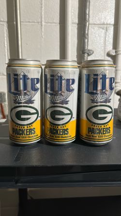 Miller Lite Green Bay Packers Super Bowl XXXI Cans