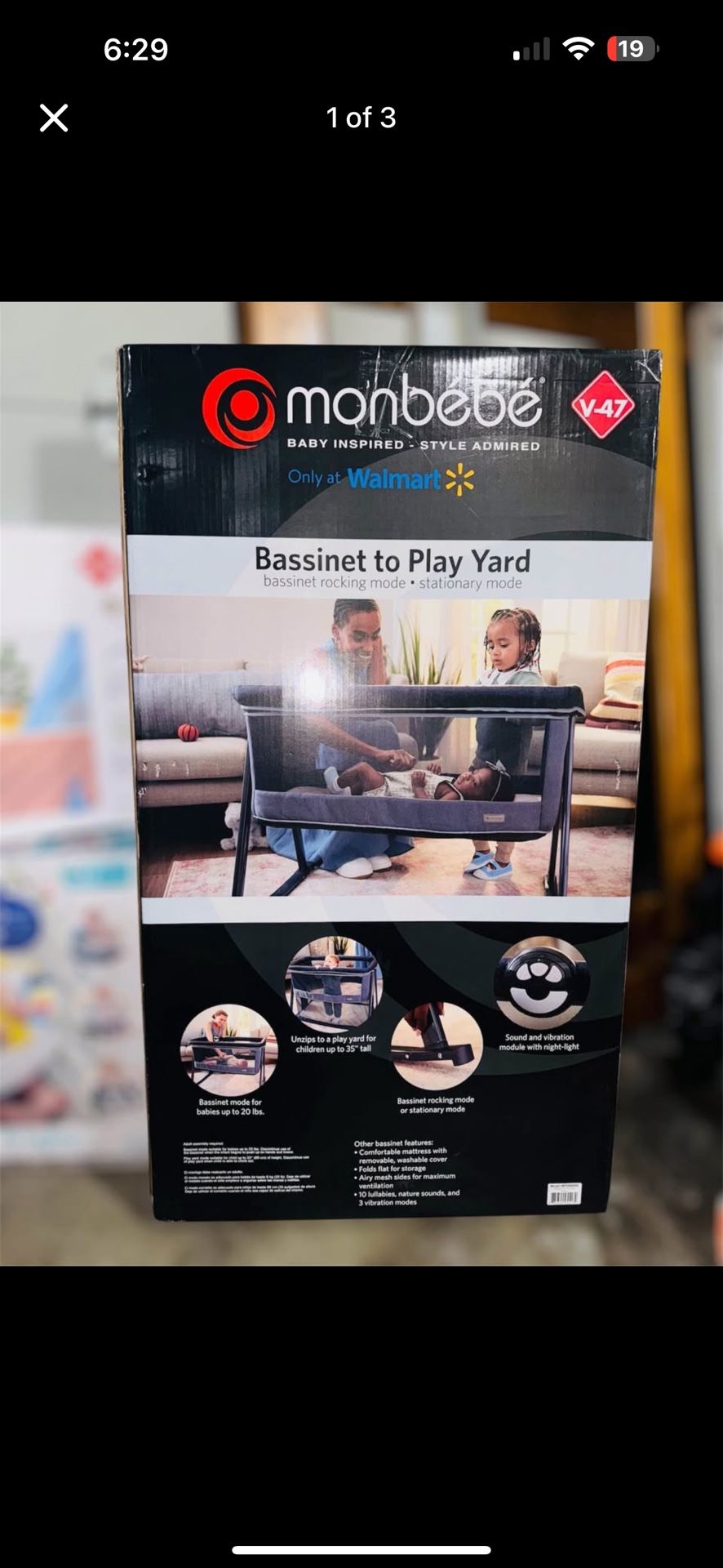Monbebe Bassinet To Playard