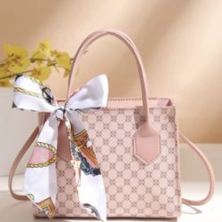 Satchel Bag Come With Scarf 