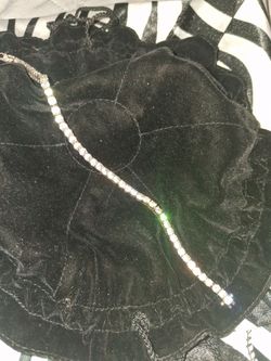 Silver Crystal Tennis Bracelet