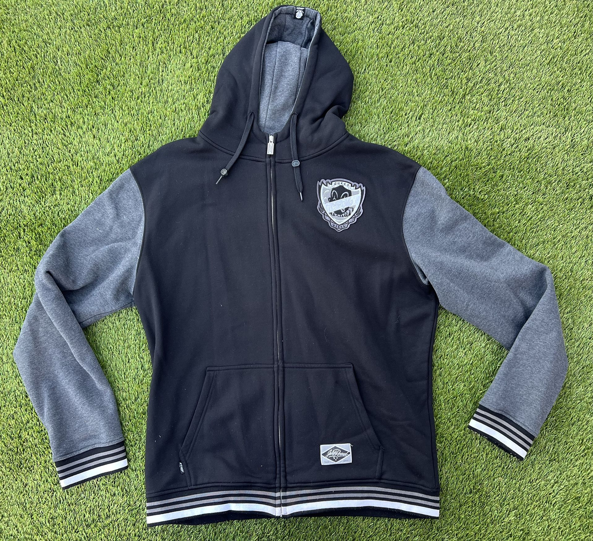 Vintage Joker Brand Mister Cartoon Zip Up Hoodie Sweatshirt