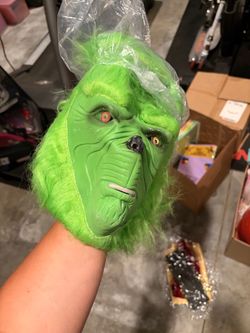 Grinch Halloween Costume Latex Mask
