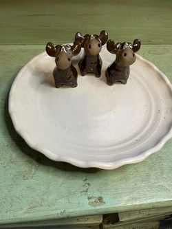 Handmade Vintage Pottery Plate-Signed