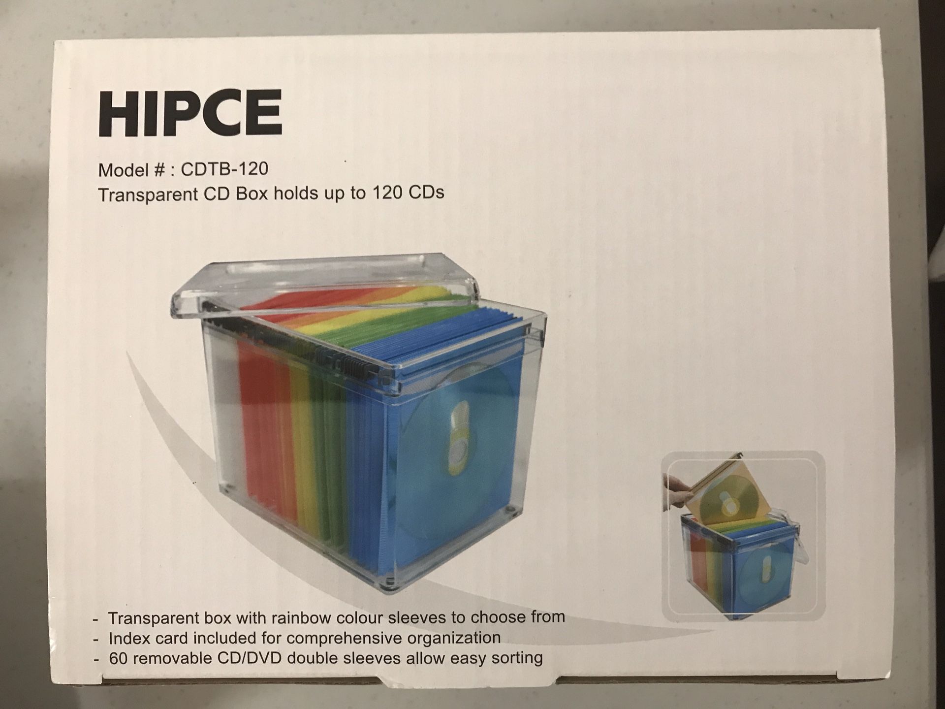 Brand New 120 CD/DVD Storage Box