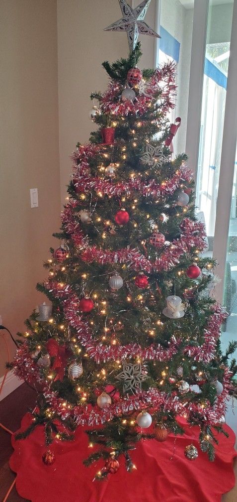 Decorated 6.5 Ft. Christmas Tree