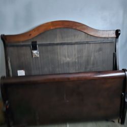 Bed- Headboard And Footboard And Side Rails