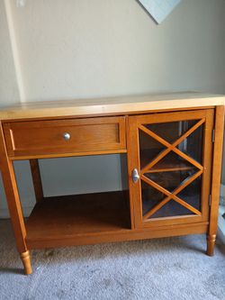 Kitchen Island / Bar Cart / Butcher Block Storage Cabinet – $120 OBO