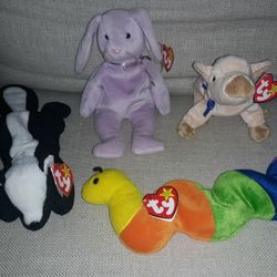 1990's TY Beanie Babies Lot!  Tags On! ALL $60.  Vintage! 