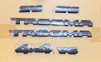 16-23 Tacoma 6pcs Blackout Emblem Overlays