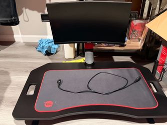 ASUS TUF Gaming 24” Curved 165Hz Monitor + Adjustable Gaming Desk