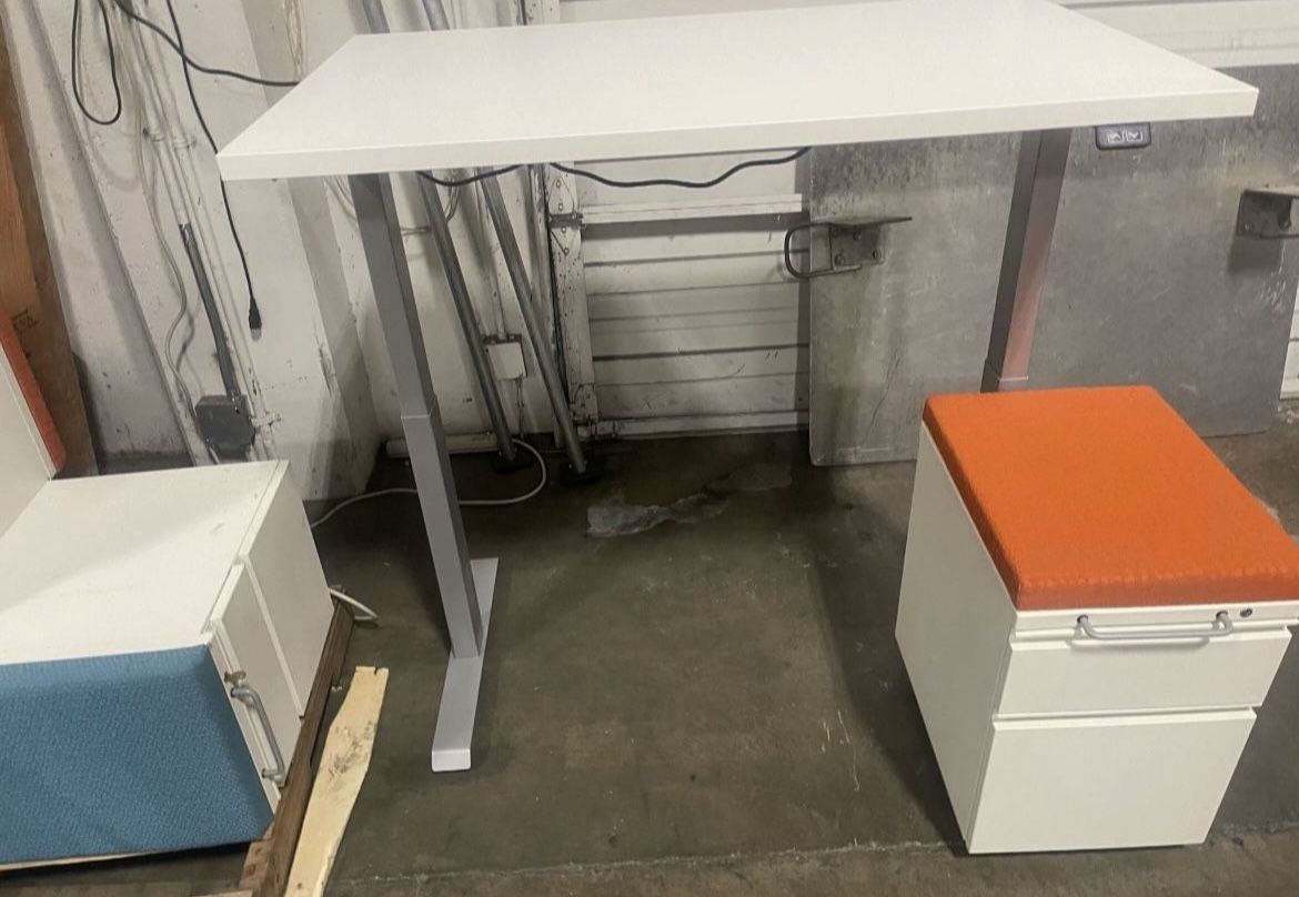 J Star Motion 48” Desk! We Also Have Chairs, Monitor Arms, Monitors, And More!