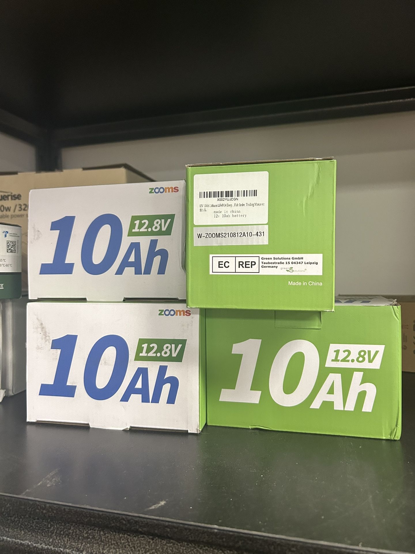 12V 12Ah LiFePO4 Deep Cycle Rechargeable Battery, Built-in 12A BMS, 4000-8000 Life Cycles, Perfect for Kids, Fish Finder etc