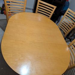 Wooden Dining Table and Chairs (Price Negotiable)