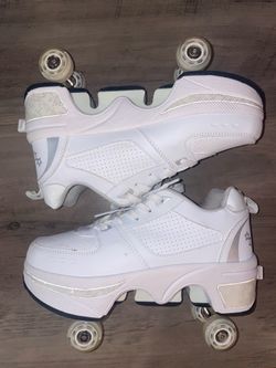 2-in-1 Roller Skate Shoes – Foldable Wheels