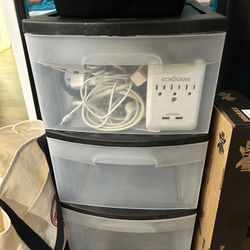 Small Black Plastic Dresser 