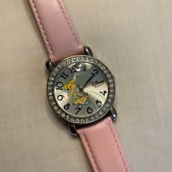 Authentic Disney Parks Tinkerbell Rhinestone Analog Watch