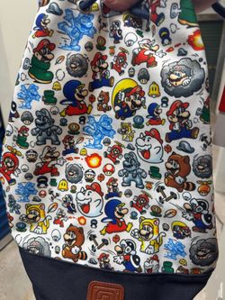 Super Mario All-Over Print Canvas Tote Bag