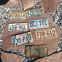 license plates