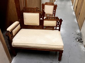 Antique Asian Couch And Chair