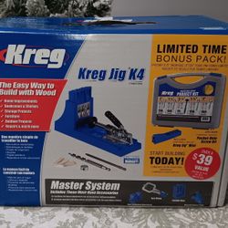 Kreg Jig K4 Master System Kit With Bonus