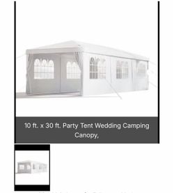 10x30 ft White Party Tent Wedding Canopy