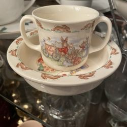 Bunnykins Bowl And Cup
