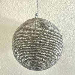 Silver Beaded Ornaments