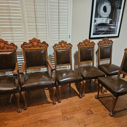 Dining Room Ornate Wooden Chairs