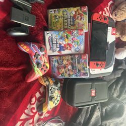 Used Nintendo Switch Red Special Mario Edition 