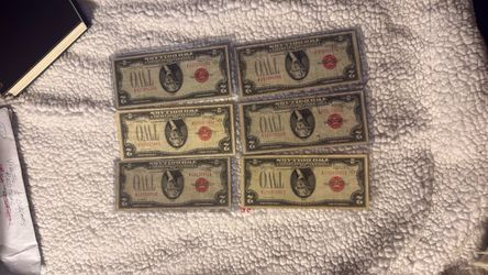 1928 red seal $2 in 2 years 100 years old