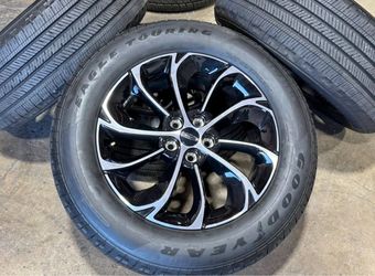 4x 19" Lincoln Nautilus Wheels OEM Machined Black Goodyear 99% Tires