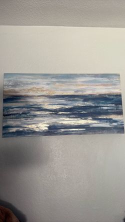 Blue canvas frame