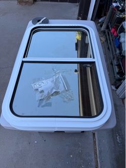 Motion windows RV Van conversion sliding window
