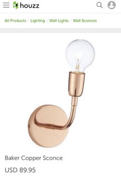 Lights - Baker Copper Sconce