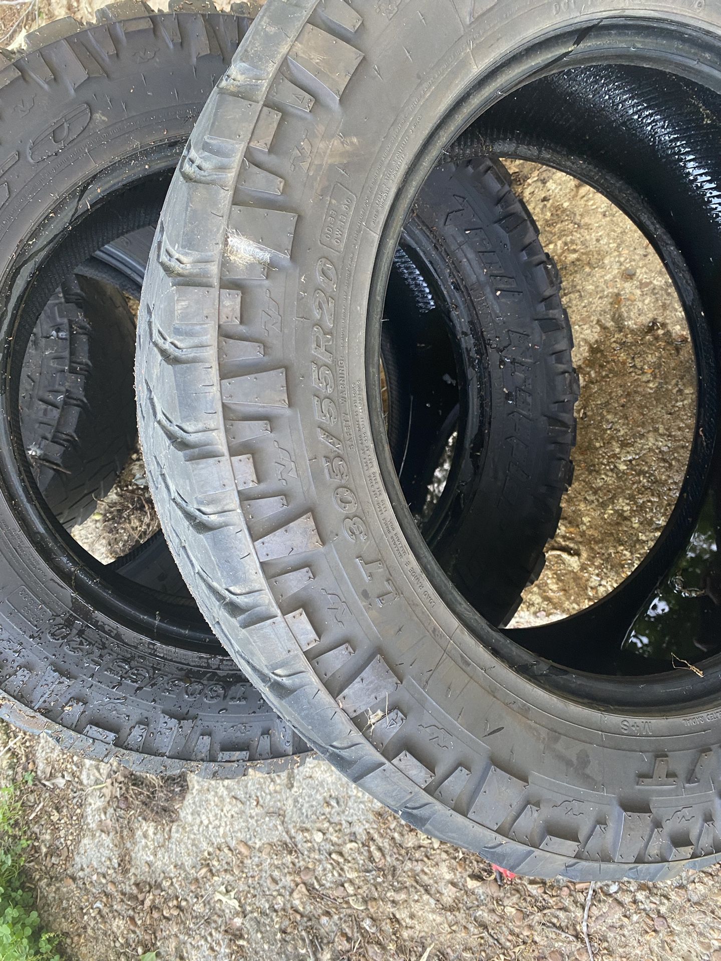 Lt 305/55R20 Mud Grip And 265/55r20 Regular Tires